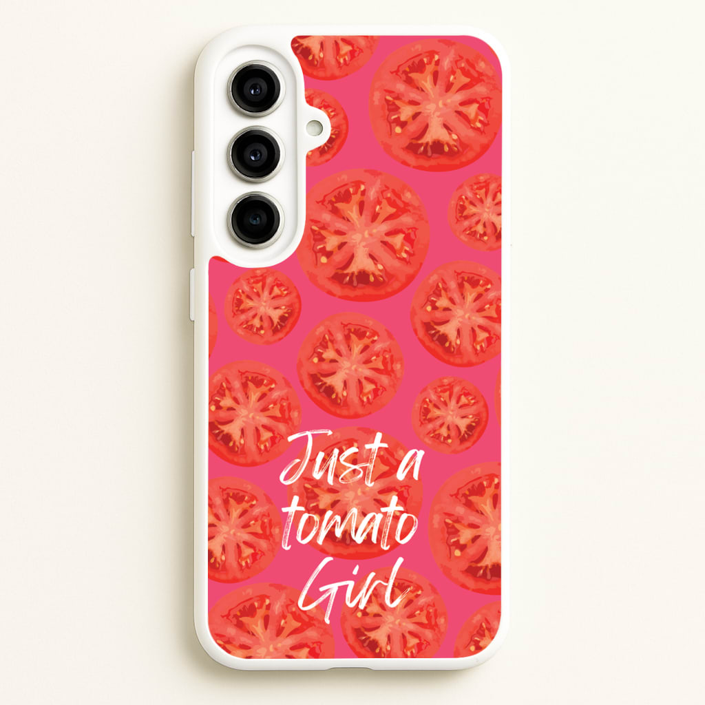 Just A Tomato Girl - Food Patterns Phone Case for Galaxy A56