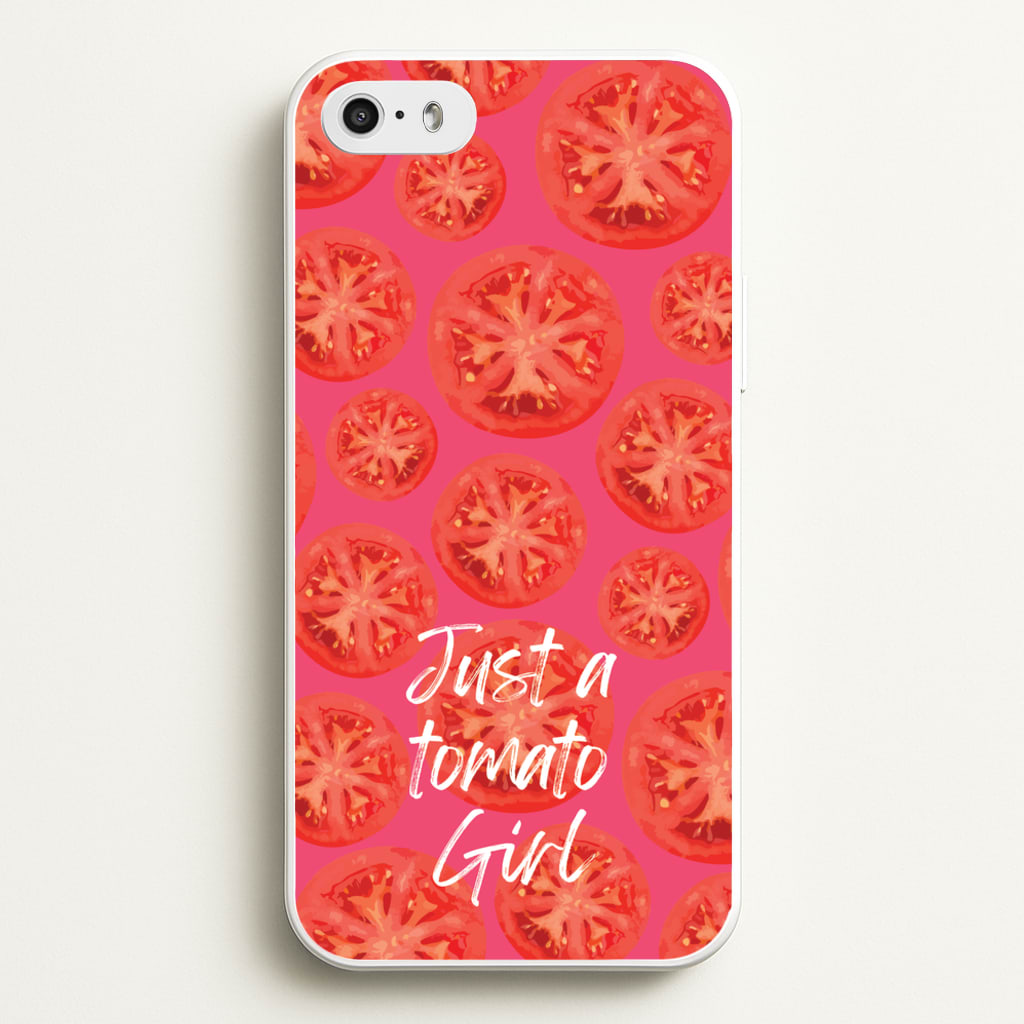 Just A Tomato Girl - Food Patterns Phone Case for iPhone 5 / 5s / SE 2016
