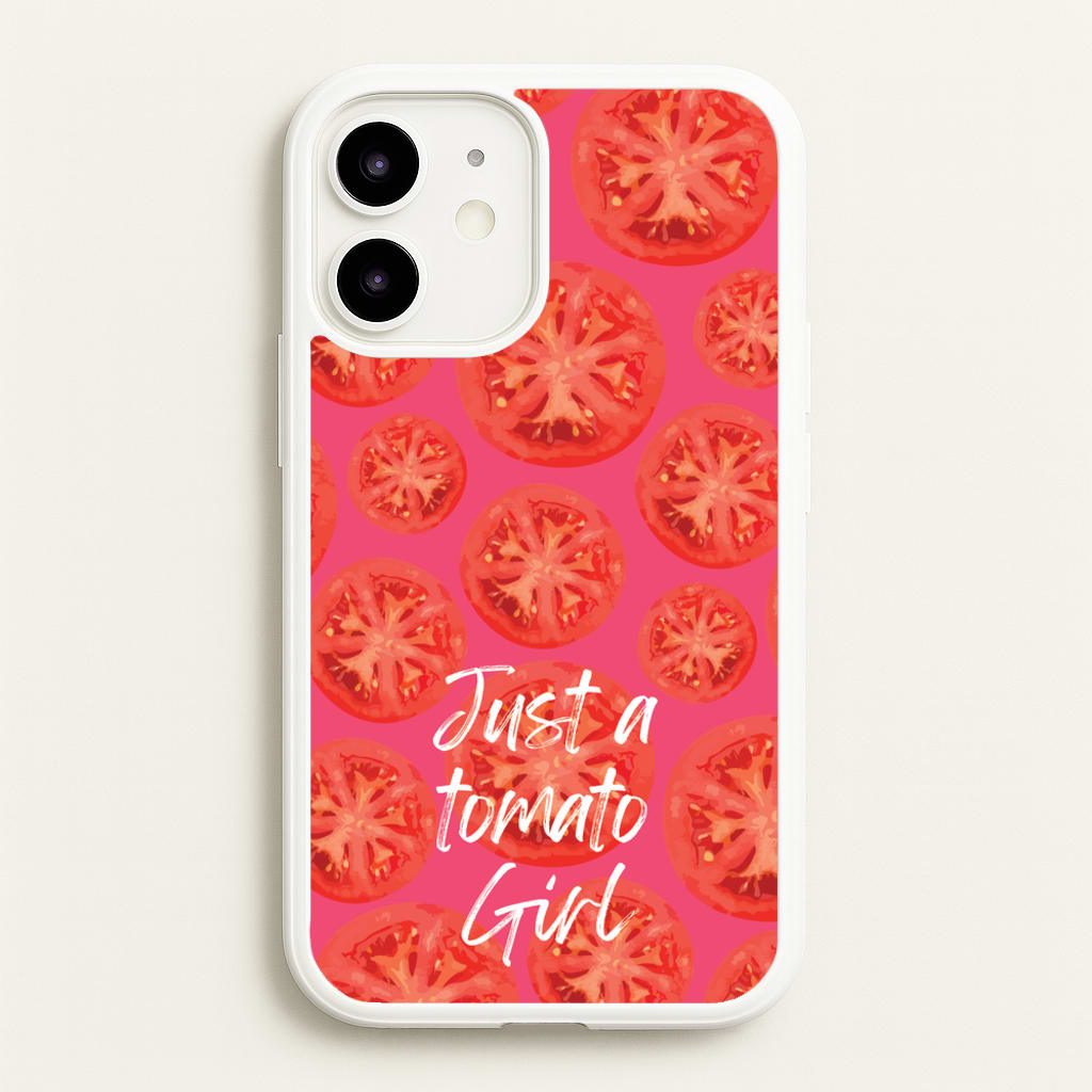 Just A Tomato Girl - Food Patterns Phone Case for iPhone 12 Mini