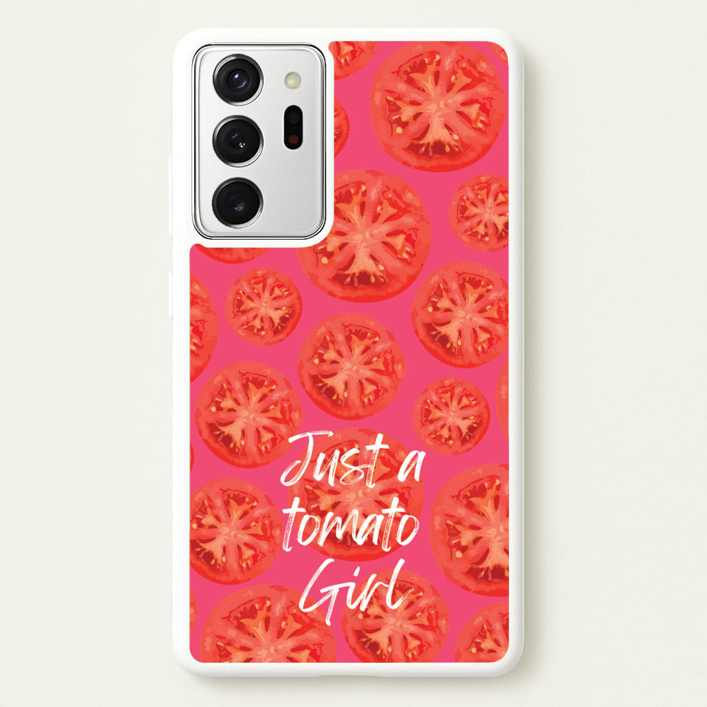 Just A Tomato Girl - Food Patterns Phone Case for Galaxy Note 20 Ultra