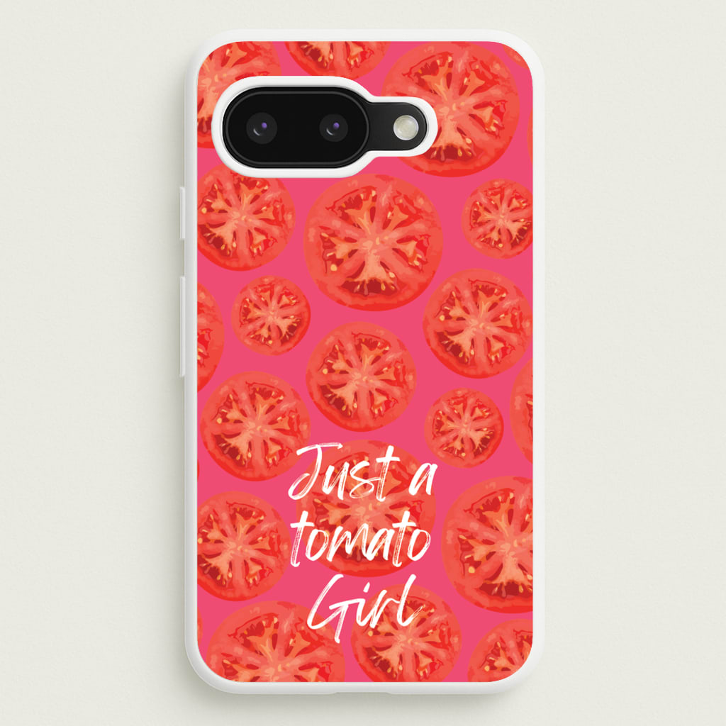Just A Tomato Girl - Food Patterns Phone Case for Google Pixel 9a