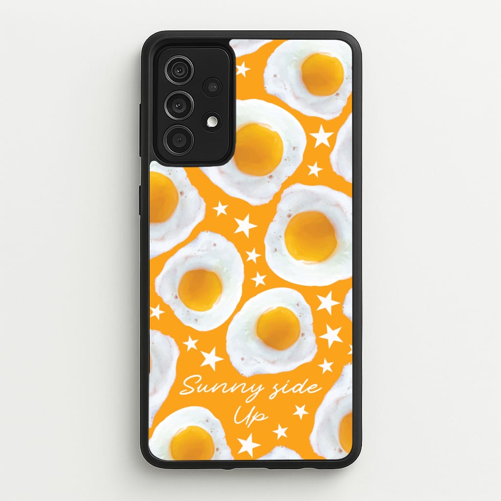 Sunny Side Up Egg Pattern - Food Patterns Phone Case for Galaxy A52 / A52s