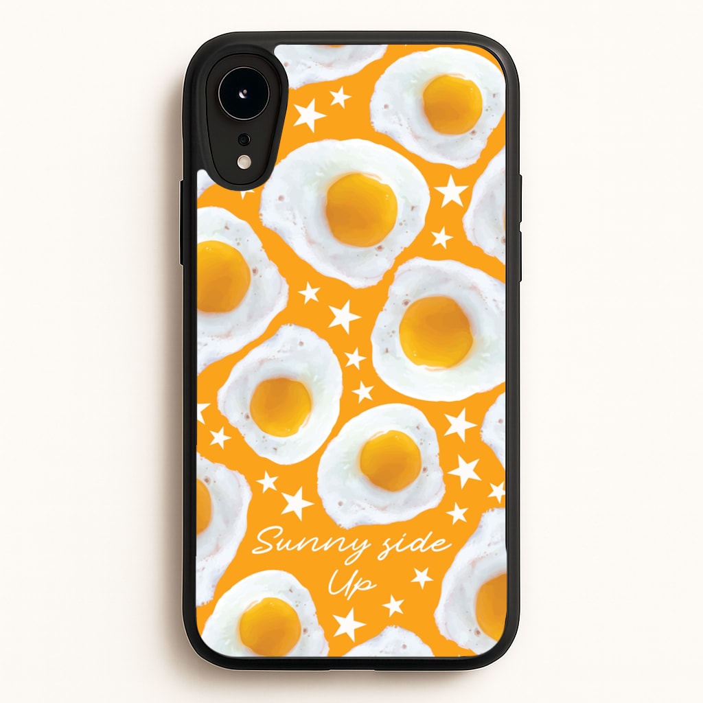 Sunny Side Up Egg Pattern - Food Patterns Phone Case for iPhone XR
