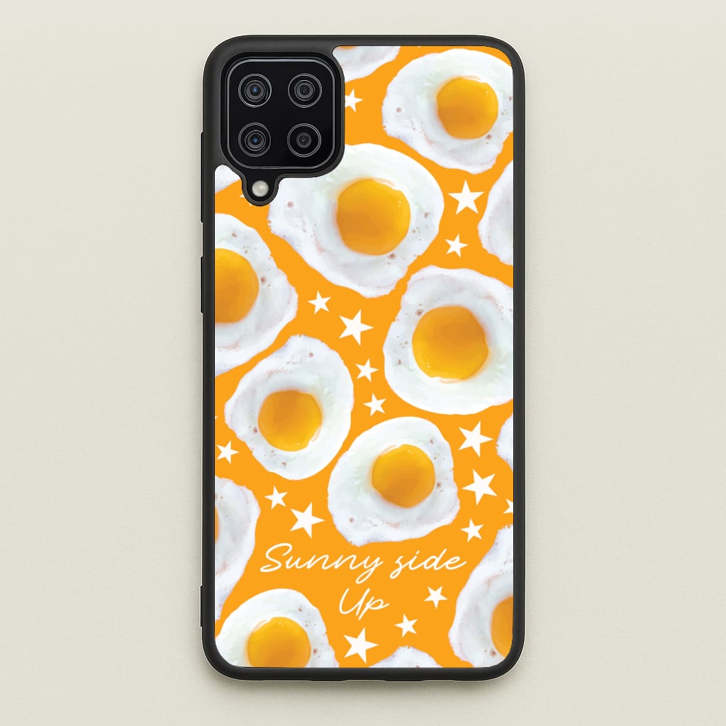 Sunny Side Up Egg Pattern - Food Patterns Phone Case for Galaxy A12