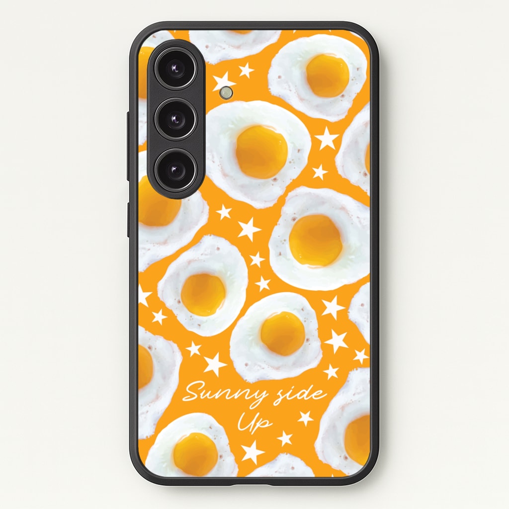 Sunny Side Up Egg Pattern - Food Patterns Phone Case for Galaxy S24FE