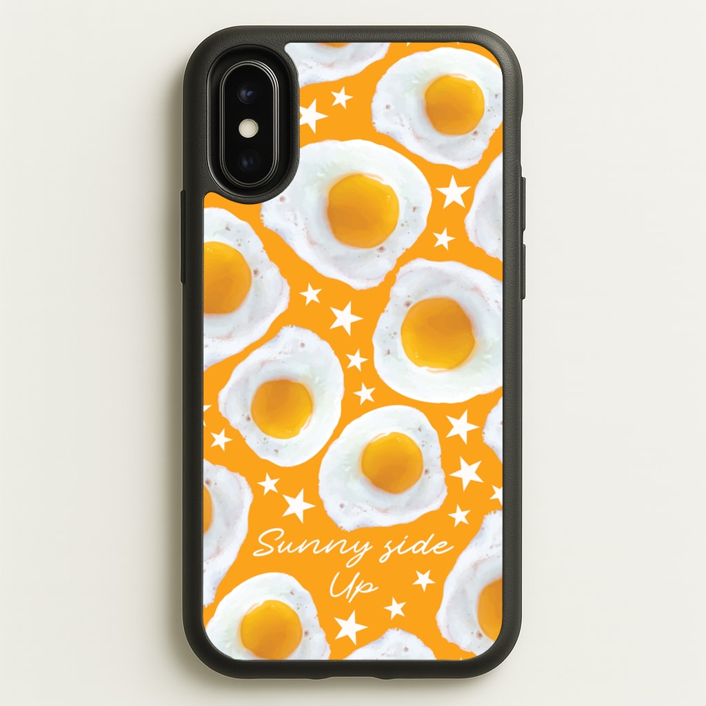 Sunny Side Up Egg Pattern - Food Patterns Phone Case for iPhone X / XS