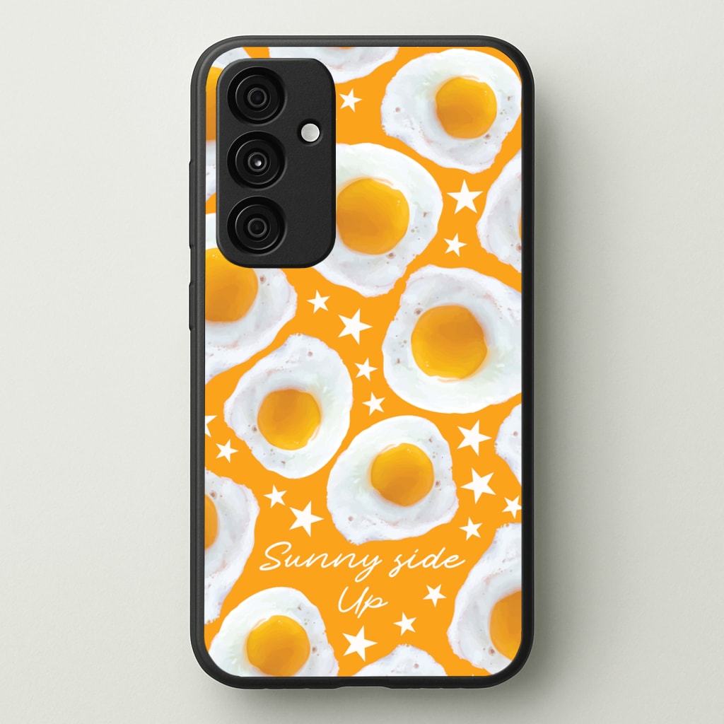 Sunny Side Up Egg Pattern - Food Patterns Phone Case for Galaxy A35
