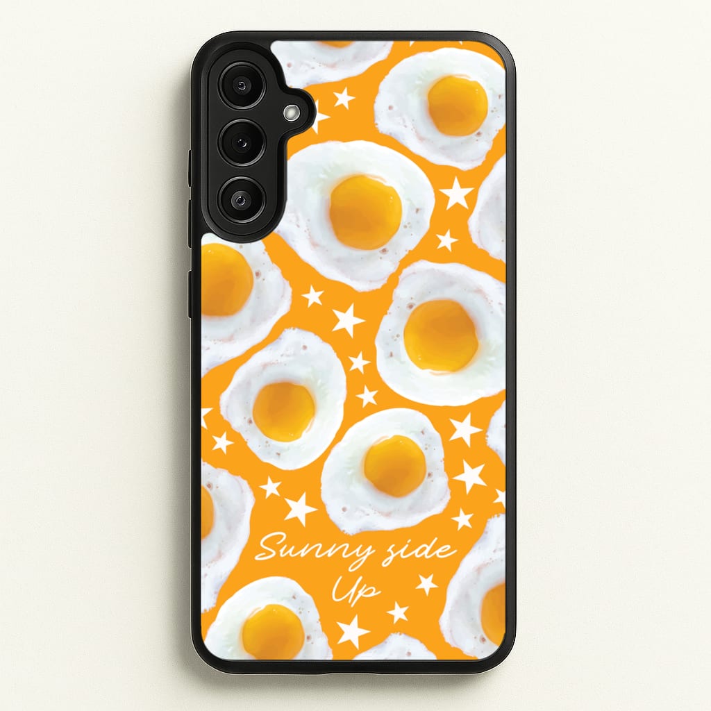 Sunny Side Up Egg Pattern - Food Patterns Phone Case for Galaxy A34