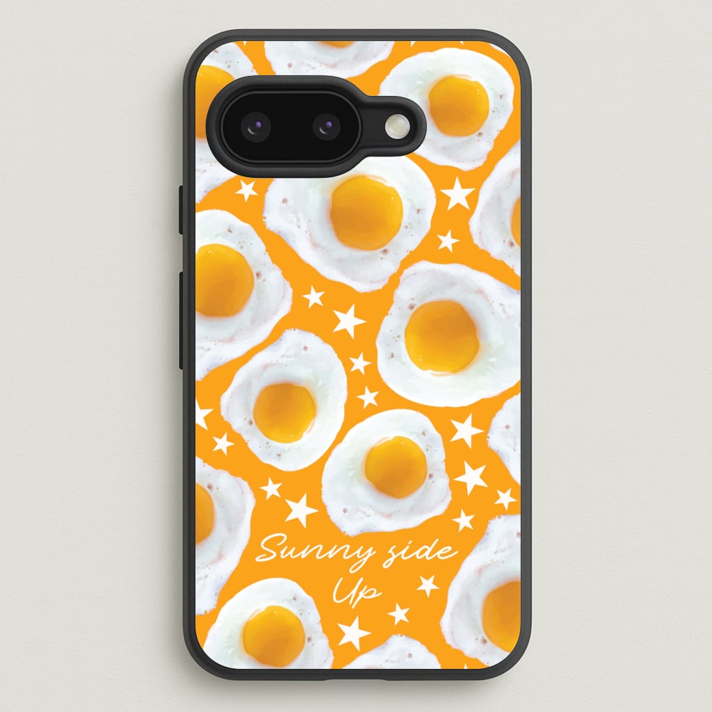 Sunny Side Up Egg Pattern - Food Patterns Phone Case for Google Pixel 9a