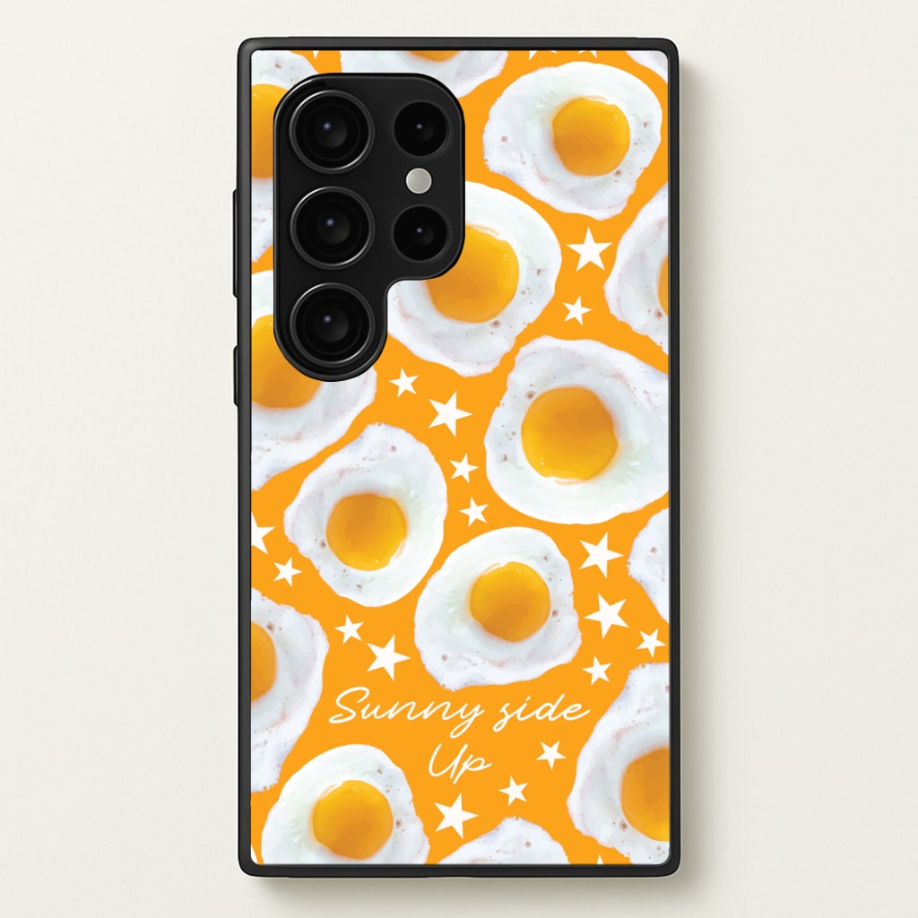 Sunny Side Up Egg Pattern - Food Patterns Phone Case for Galaxy S24 Ultra