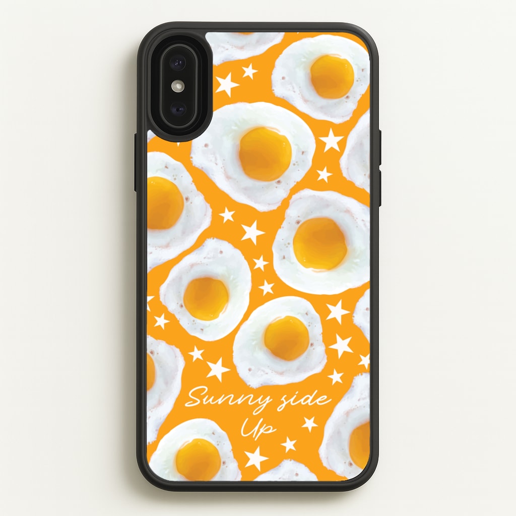 Sunny Side Up Egg Pattern - Food Patterns Phone Case for iPhone XS Max