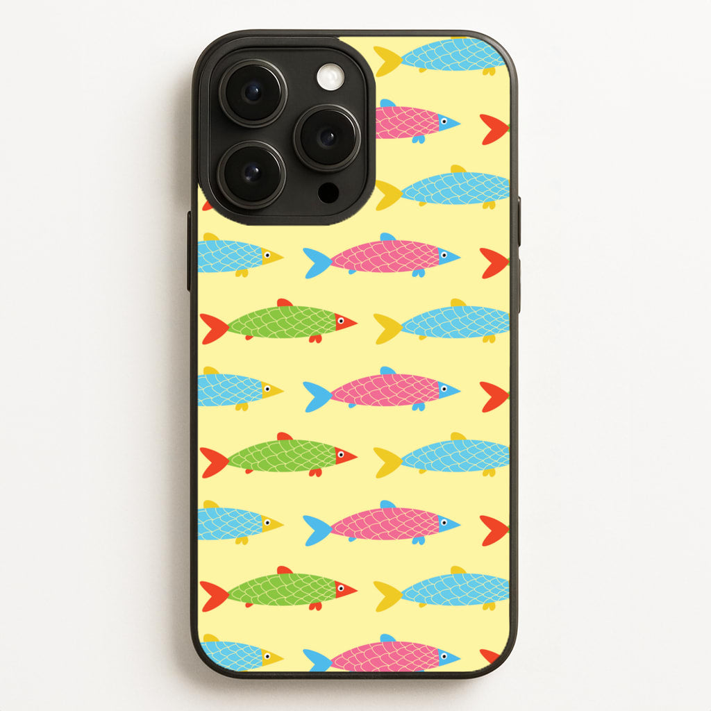 Colourful Cartoon Fish Pattern - Food Patterns Phone Case for iPhone 12 Pro Max