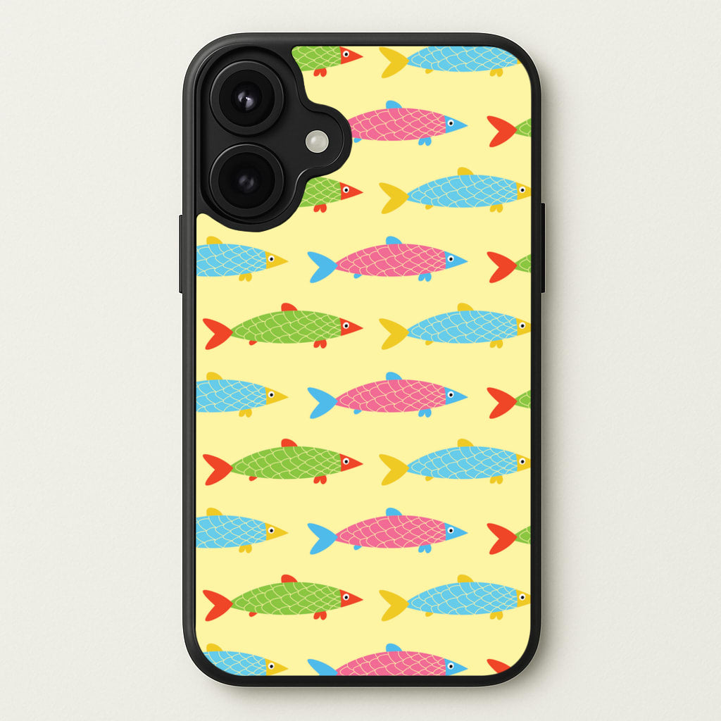 Colourful Cartoon Fish Pattern Phone Case for iPhone 17