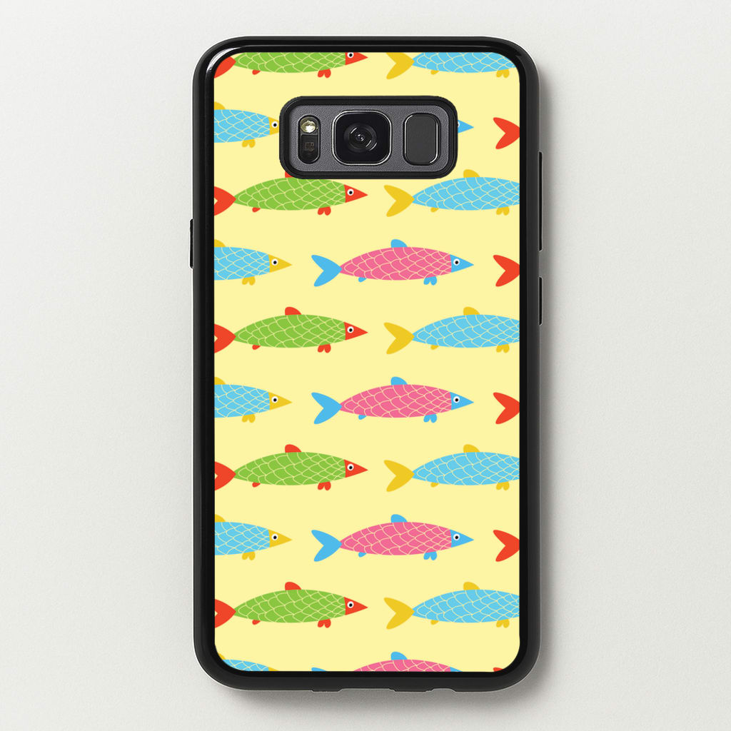 Colourful Cartoon Fish Pattern - Food Patterns Phone Case for Galaxy S8 Plus