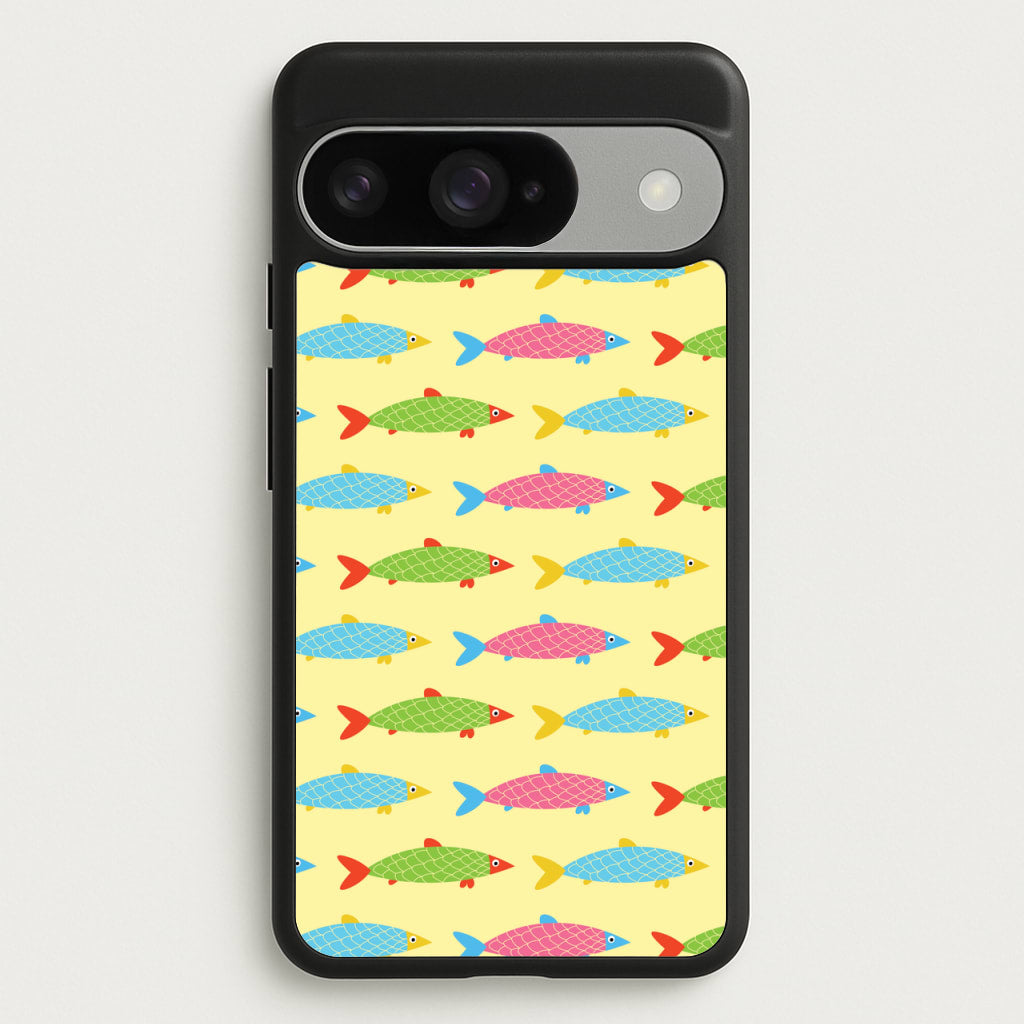 Colourful Cartoon Fish Pattern Phone Case for Google Pixel 10 / 10 Pro