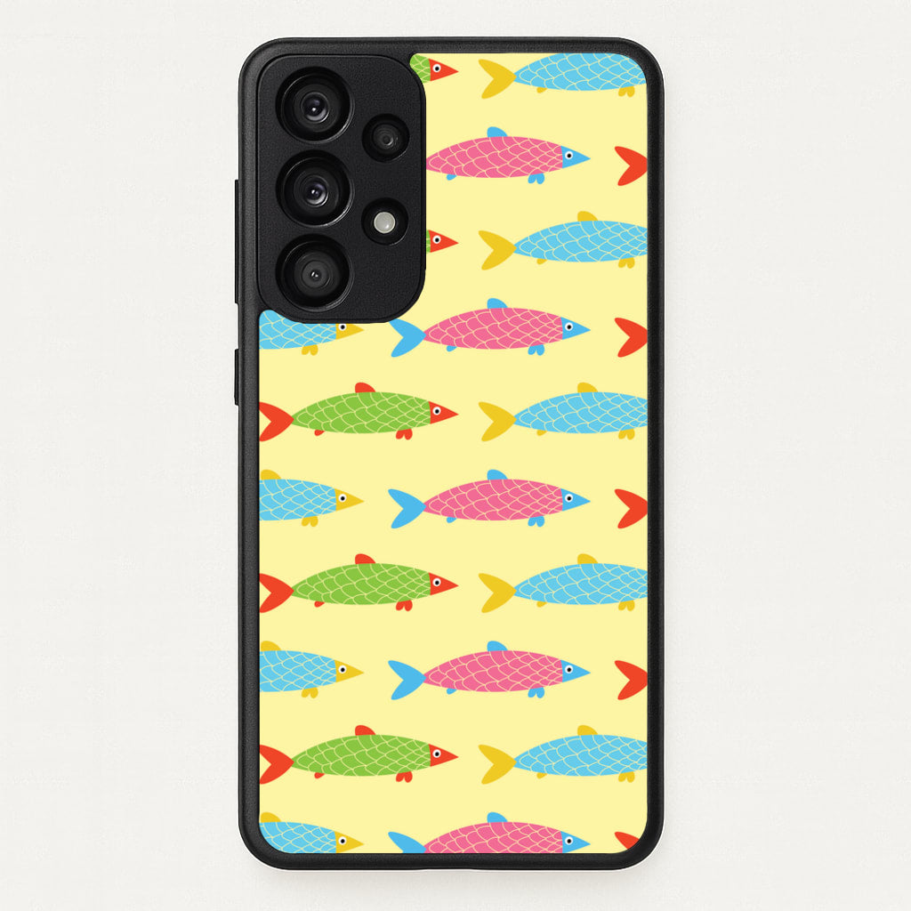 Colourful Cartoon Fish Pattern - Food Patterns Phone Case for Galaxy A33