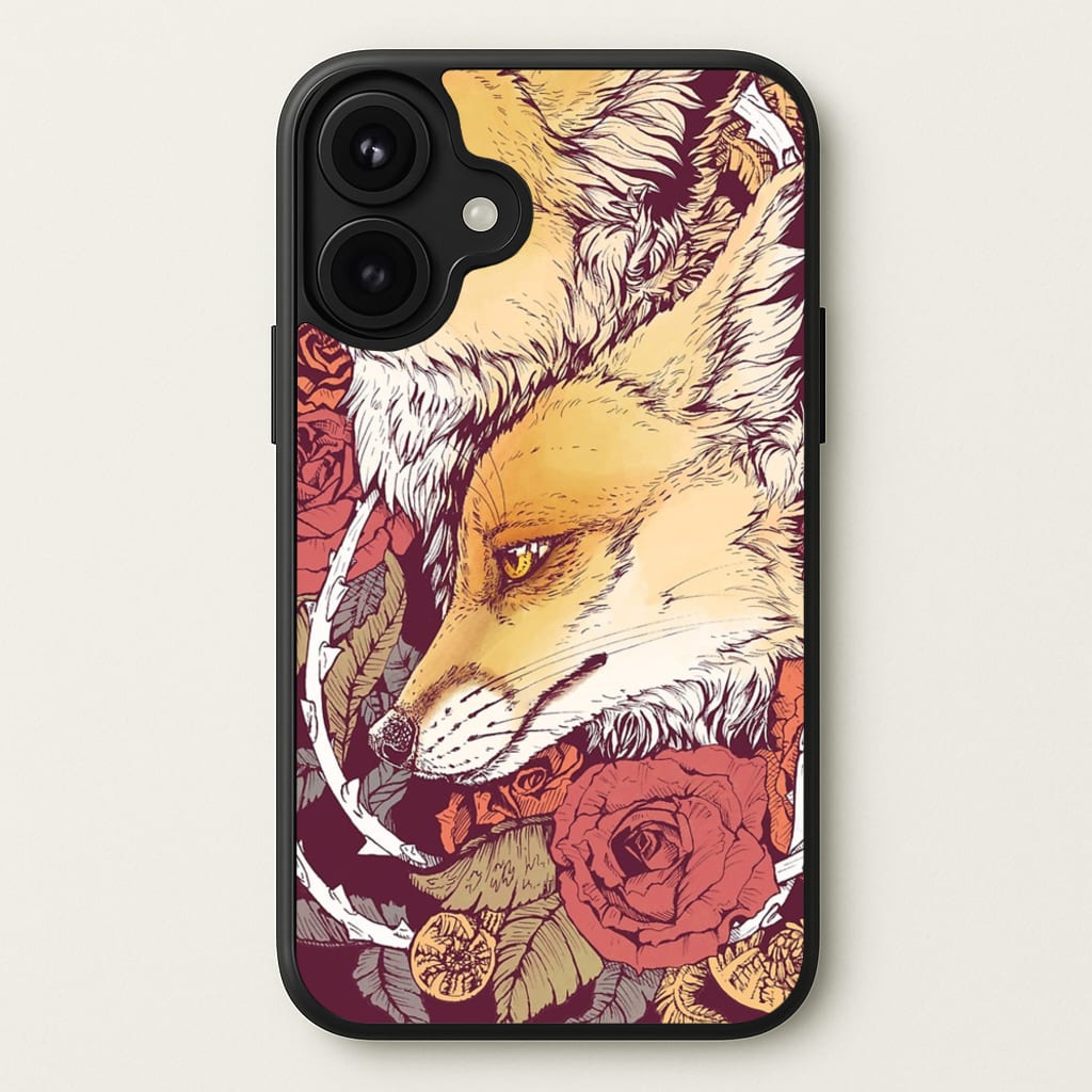Red Fox Bloom Phone Case for iPhone 17