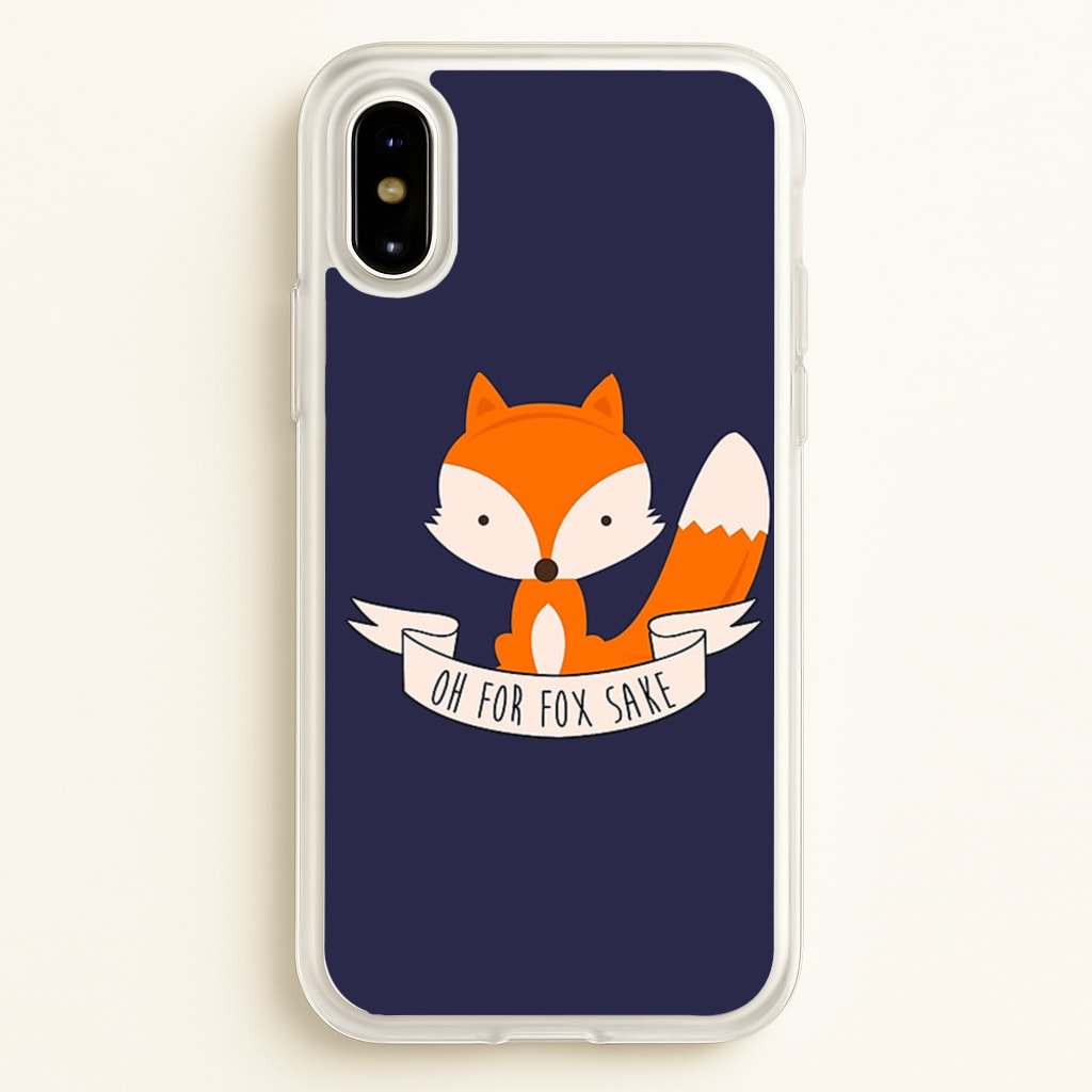 Oh For Fox Sake - Phone Case for iPhone X / XS