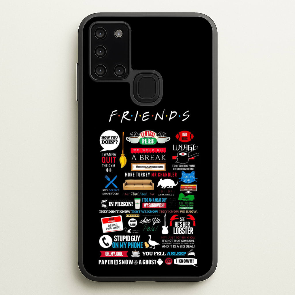 All The Quotes - Friends Phone Case for Galaxy A21s