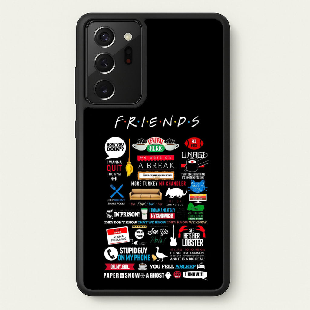 All The Quotes - Friends Phone Case for Galaxy Note 20 Ultra