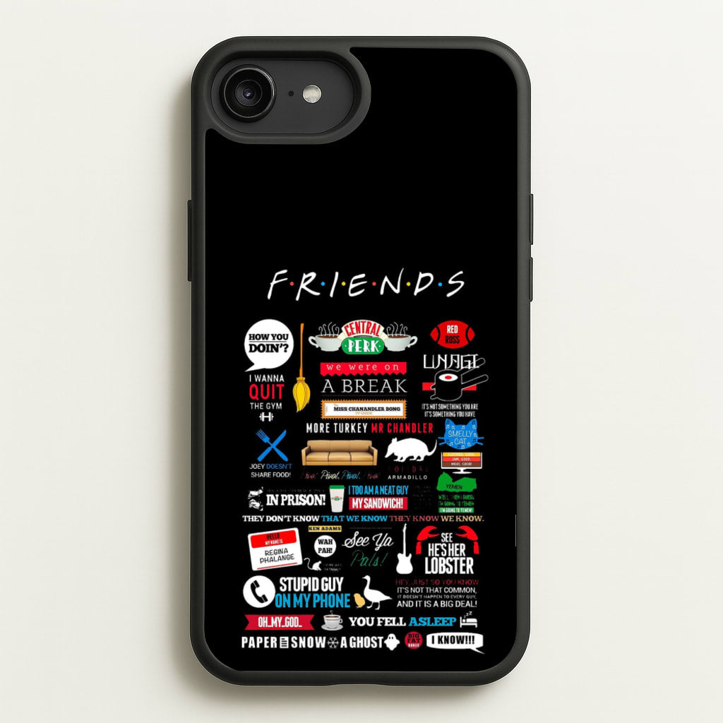 All The Quotes - Friends Phone Case for iPhone 6 Plus / 7 Plus / 8 Plus