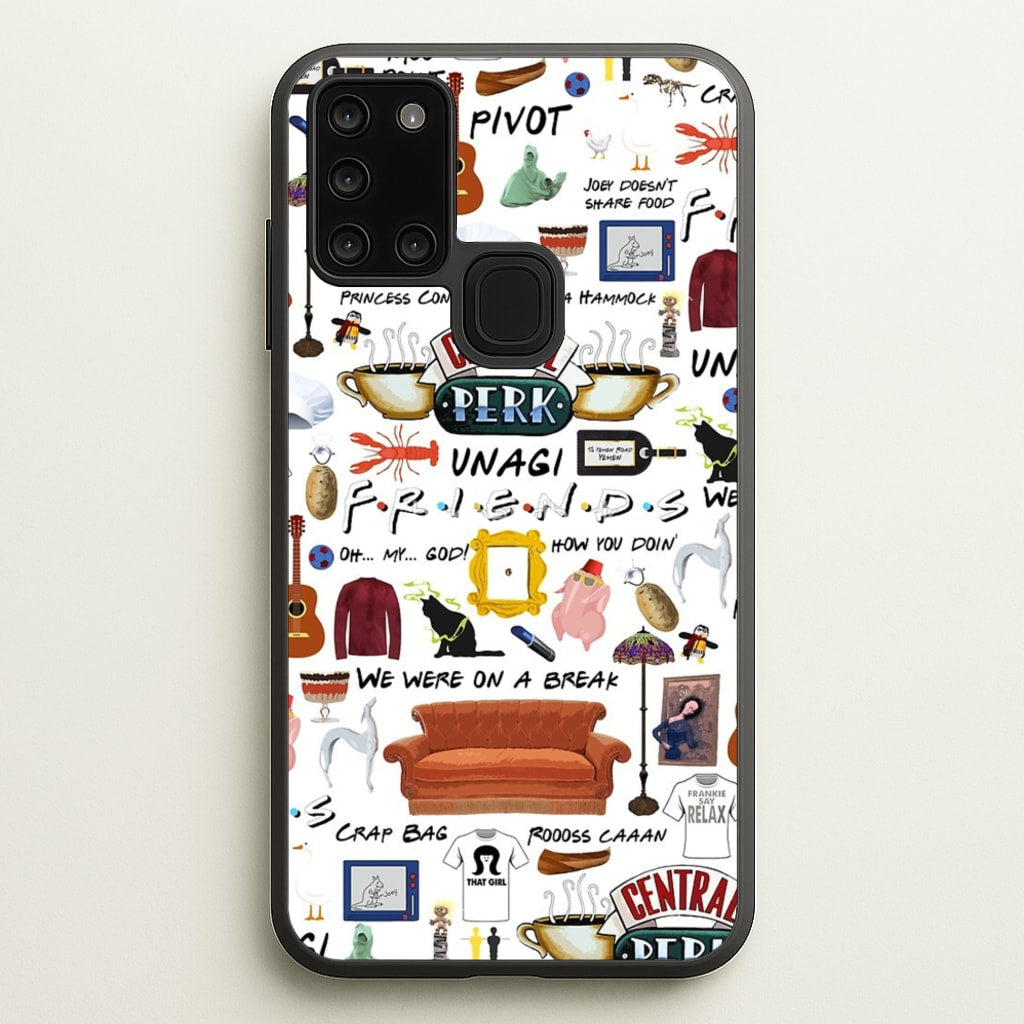 Friends Collage - Friends Phone Case for Galaxy A21s