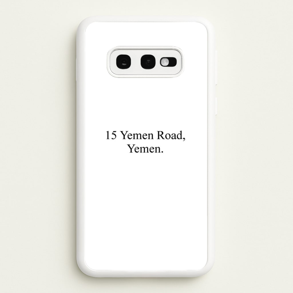 15 Yemen Road, Yemen - Friends Phone Case for Galaxy S10e