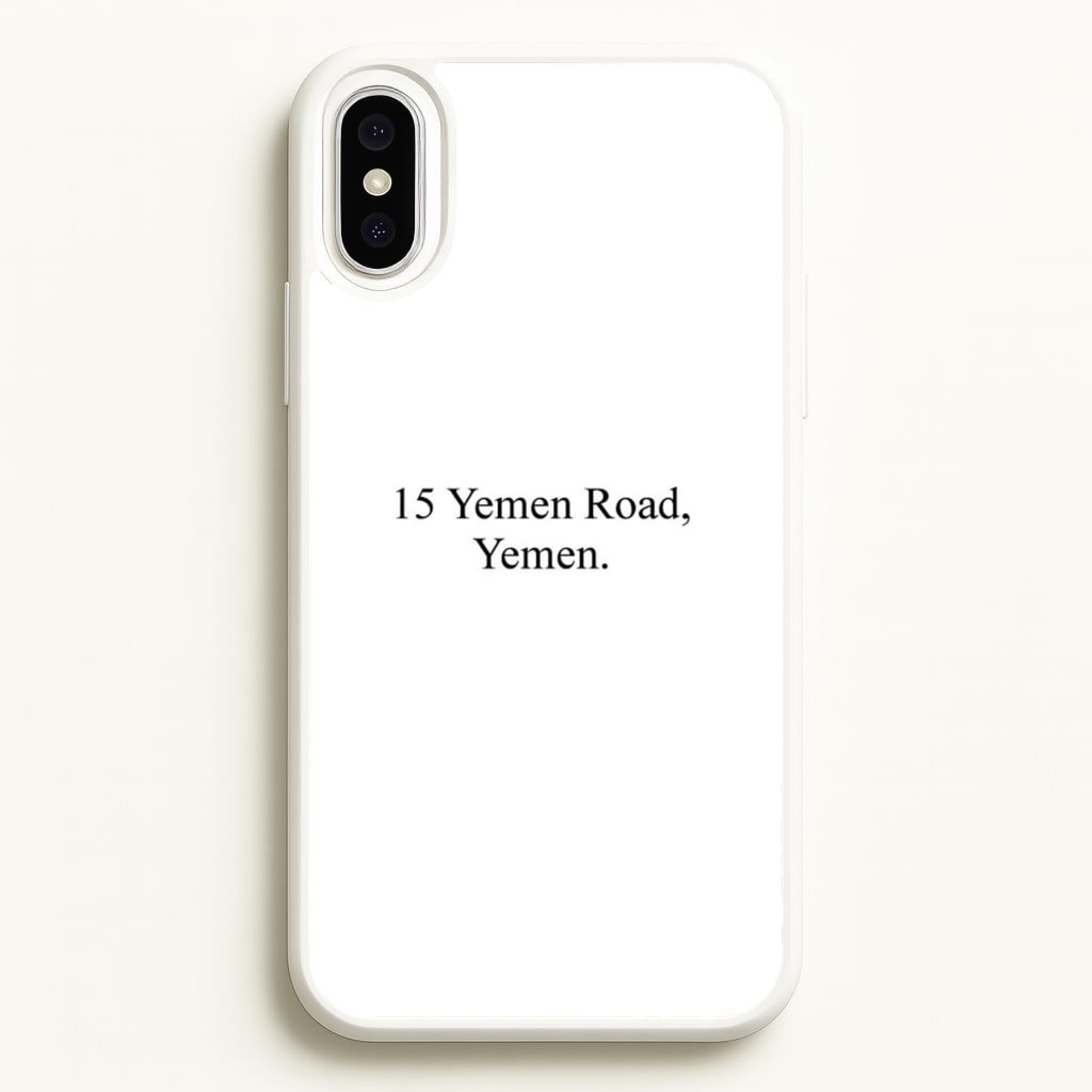 15 Yemen Road, Yemen - Friends Phone Case for iPhone XS Max