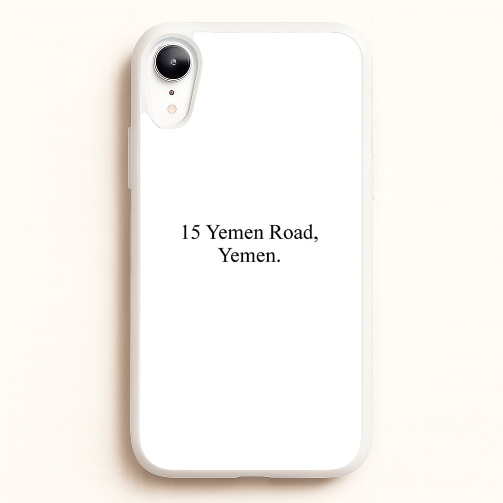 15 Yemen Road, Yemen - Friends Phone Case for iPhone XR