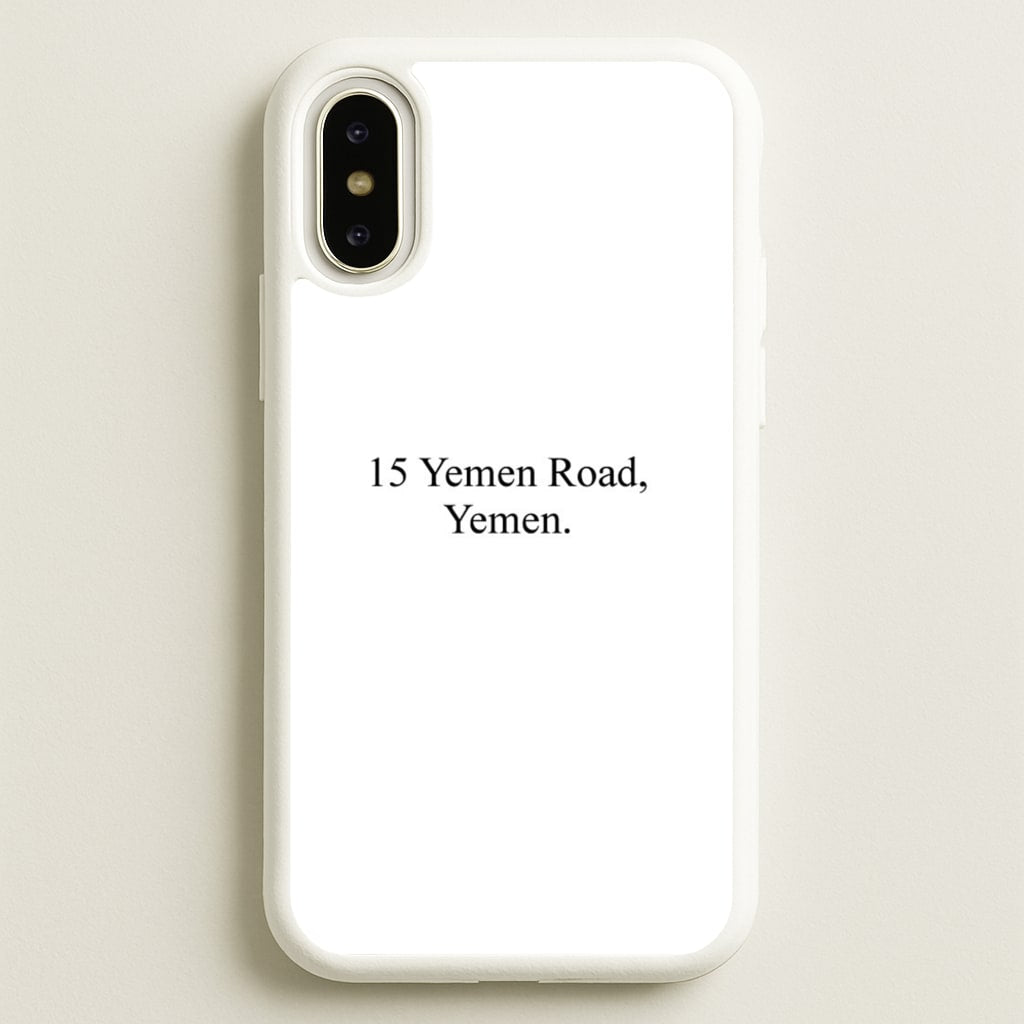 15 Yemen Road, Yemen - Friends Phone Case for iPhone X / XS