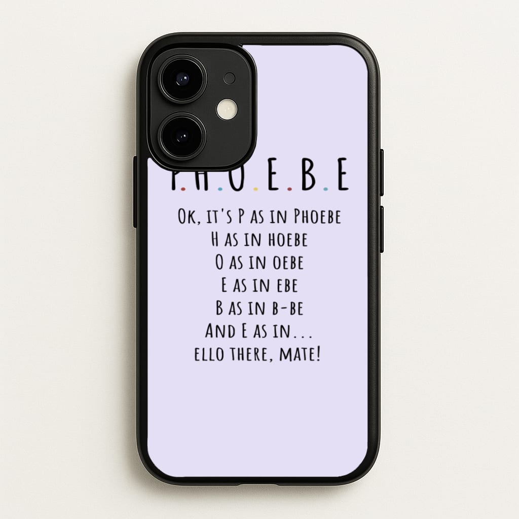 Spelling Phoebe - Friends Phone Case for iPhone 12 Mini