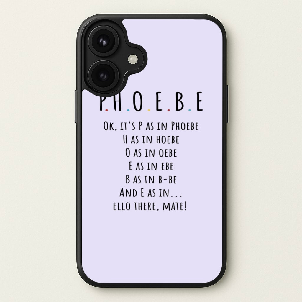 Spelling Phoebe Phone Case for iPhone 17