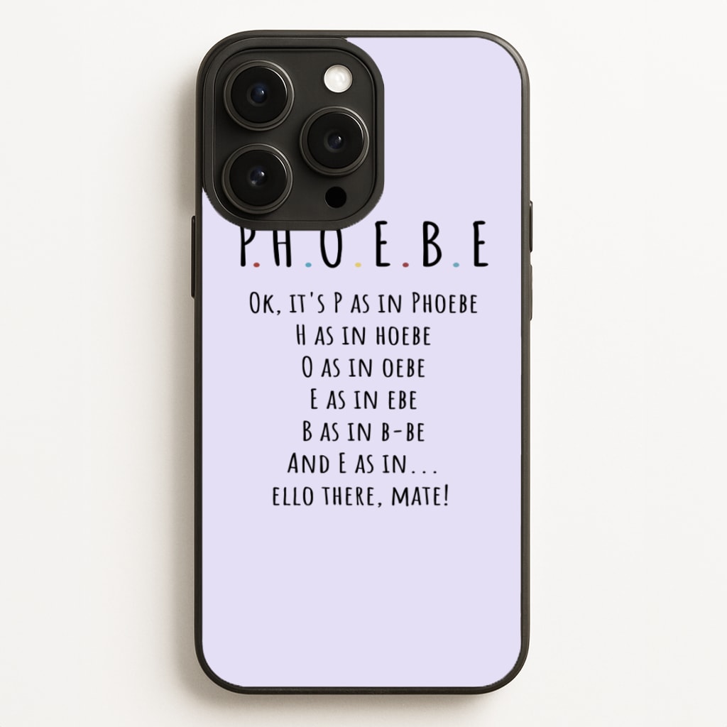 Spelling Phoebe - Friends Phone Case for iPhone 12 Pro Max