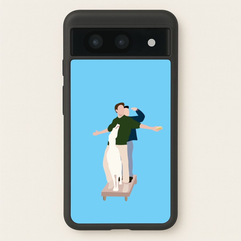 Two Men And A Dog - Friends Phone Case for Google Pixel 8a