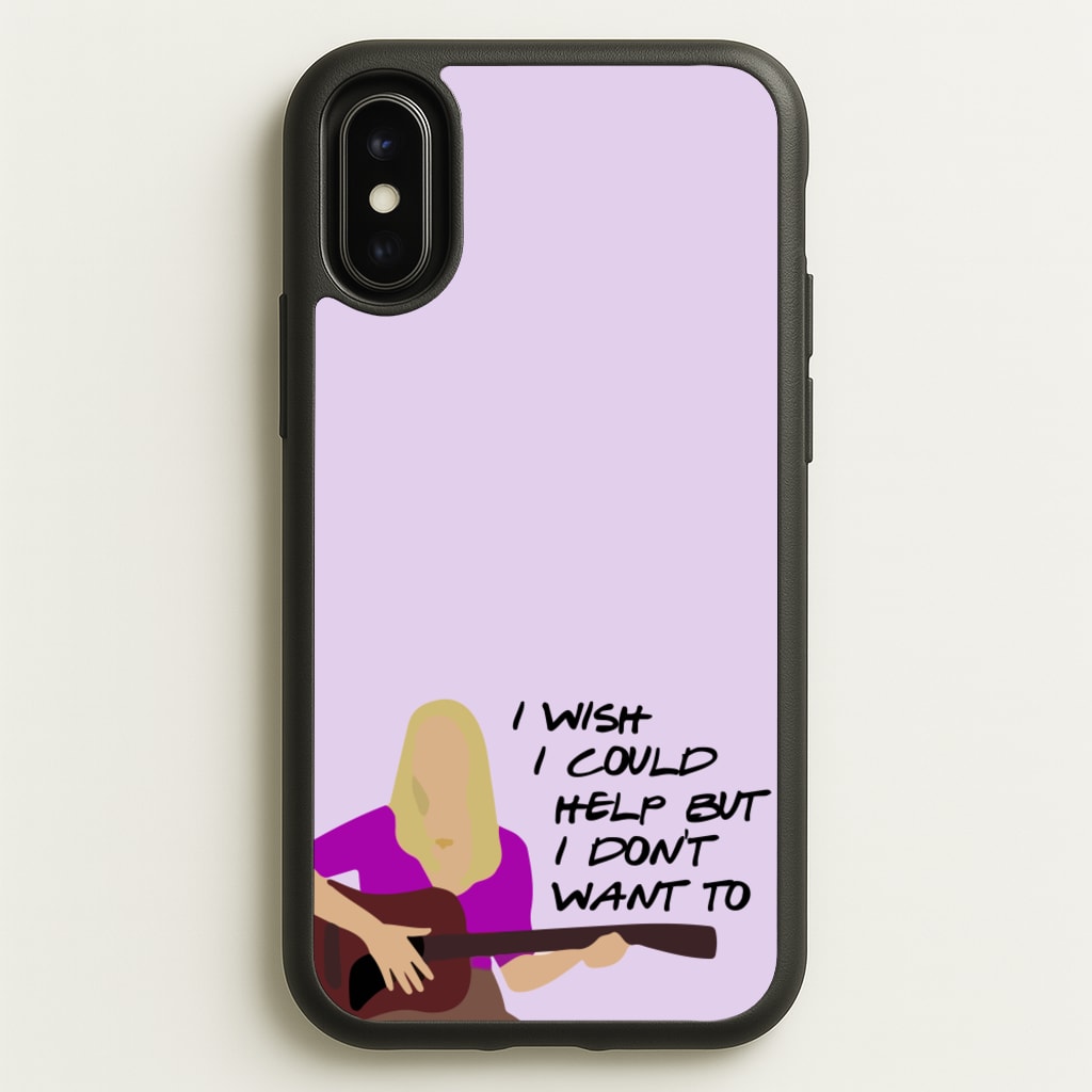 I Wish I Could Help But I Don't Want To - Friends Phone Case for iPhone X / XS