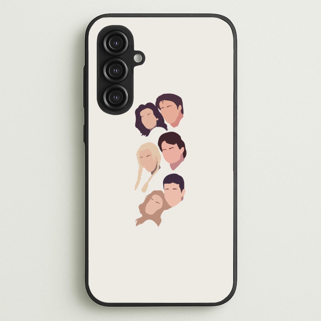 Cast Faces  - Friends Phone Case for Galaxy S23FE