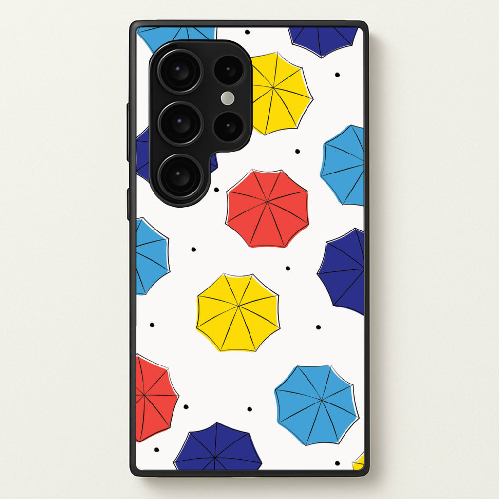 Colourful Umbrellas Pattern - Friends Phone Case for Galaxy S24 Ultra