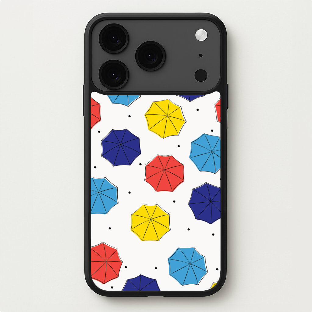 Colourful Umbrellas Pattern Phone Case for iPhone 17 Pro