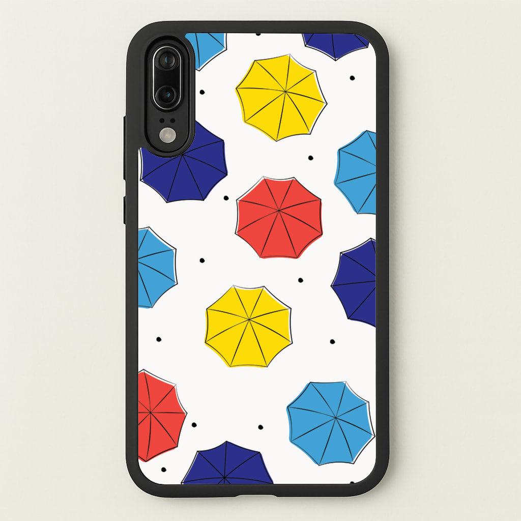 Colourful Umbrellas Pattern - Friends Phone Case for Huawei P20