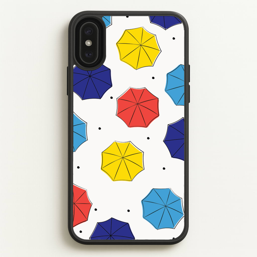 Colourful Umbrellas Pattern - Friends Phone Case for iPhone XS Max