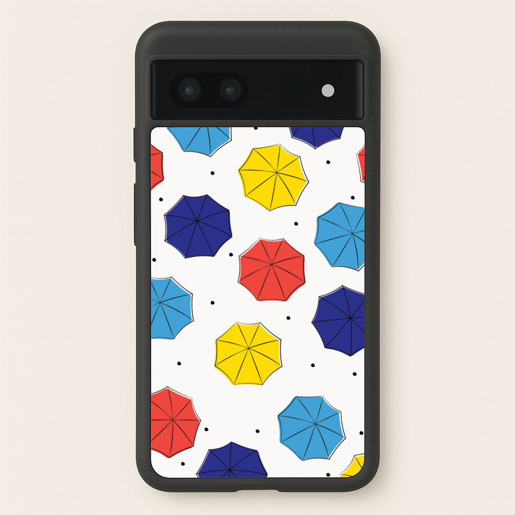 Colourful Umbrellas Pattern - Friends Phone Case for Google Pixel 7a