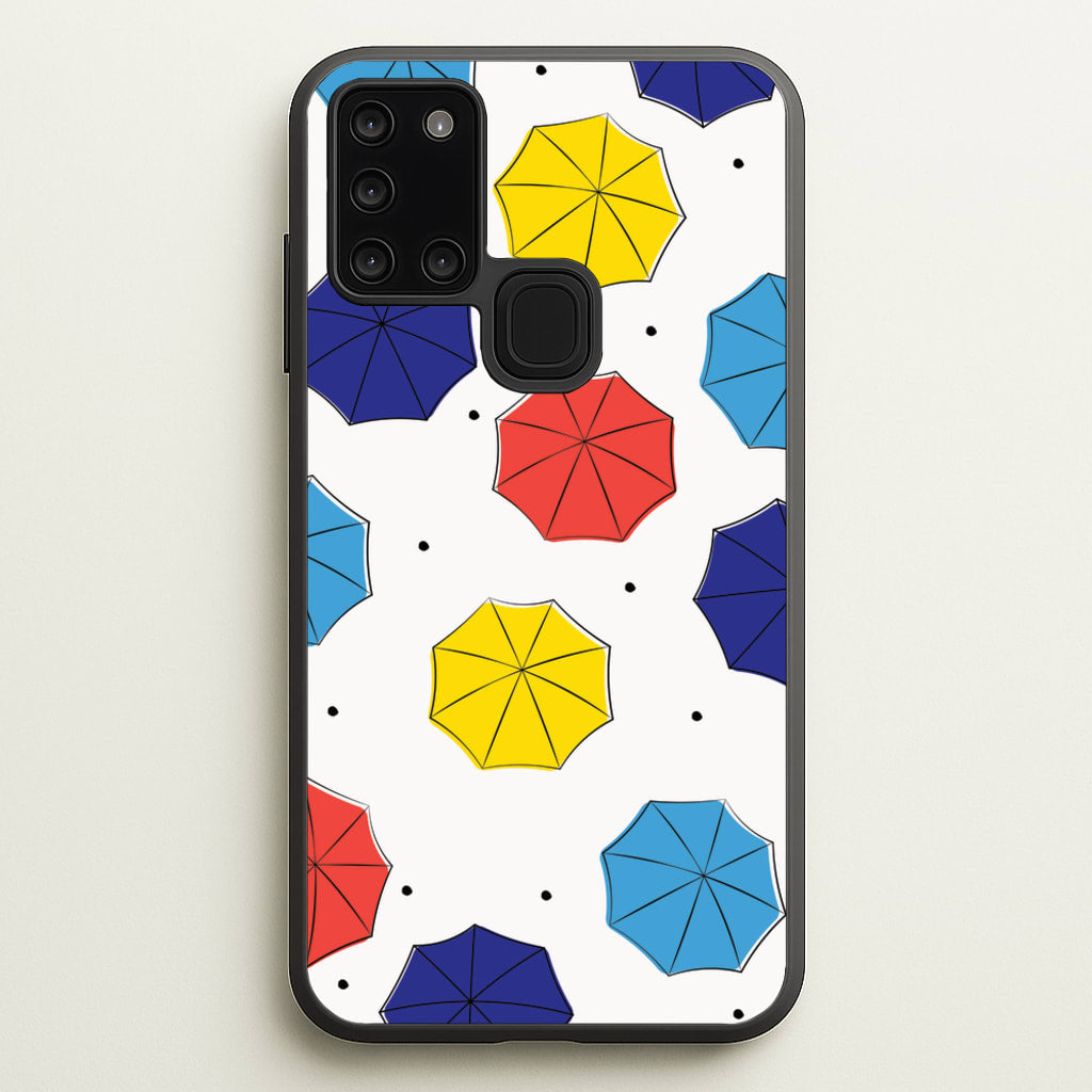Colourful Umbrellas Pattern - Friends Phone Case for Galaxy A21s