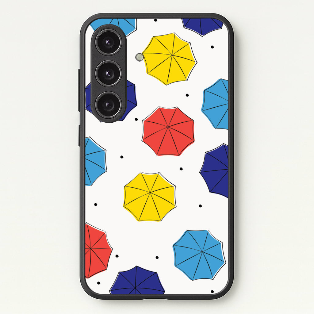 Colourful Umbrellas Pattern - Friends Phone Case for Galaxy S24FE