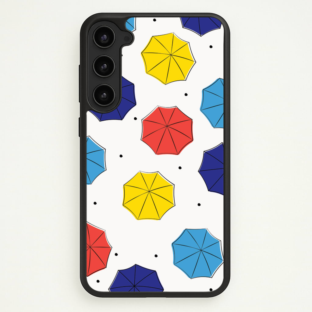 Colourful Umbrellas Pattern - Friends Phone Case for Galaxy S23 Plus