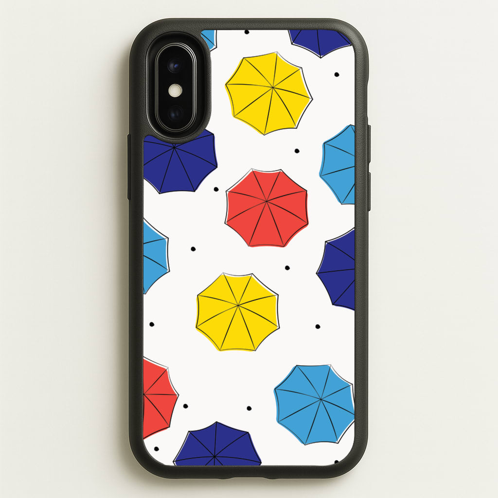 Colourful Umbrellas Pattern - Friends Phone Case for iPhone X / XS