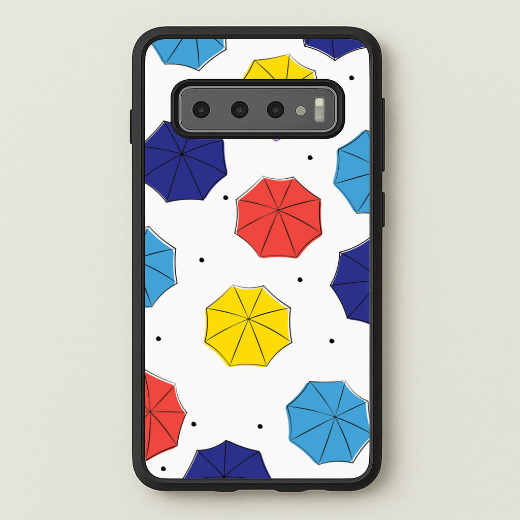 Colourful Umbrellas Pattern - Friends Phone Case for Galaxy S10