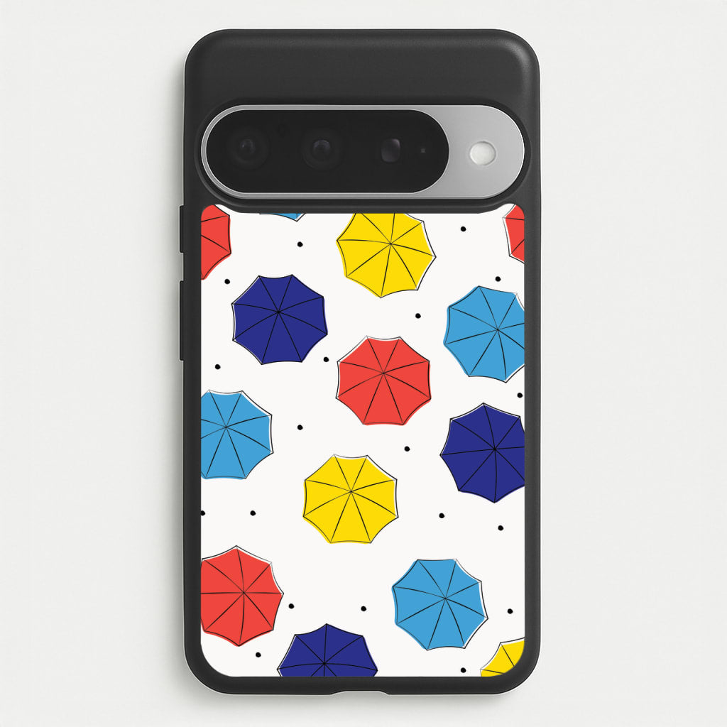 Colourful Umbrellas Pattern Phone Case for Google Pixel 10 Pro XL