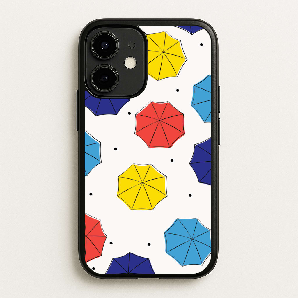 Colourful Umbrellas Pattern - Friends Phone Case for iPhone 12 / 12 Pro