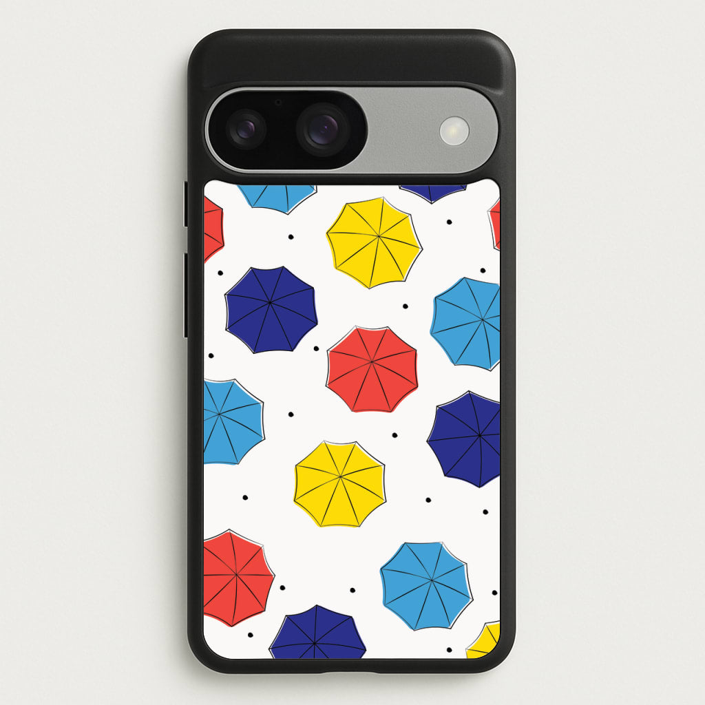 Colourful Umbrellas Pattern - Friends Phone Case for Google Pixel 9 / 9 Pro