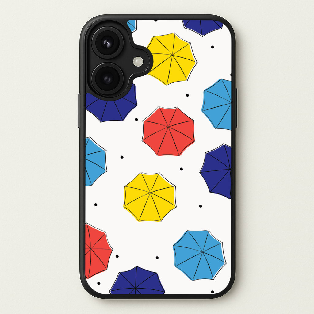 Colourful Umbrellas Pattern Phone Case for iPhone 17